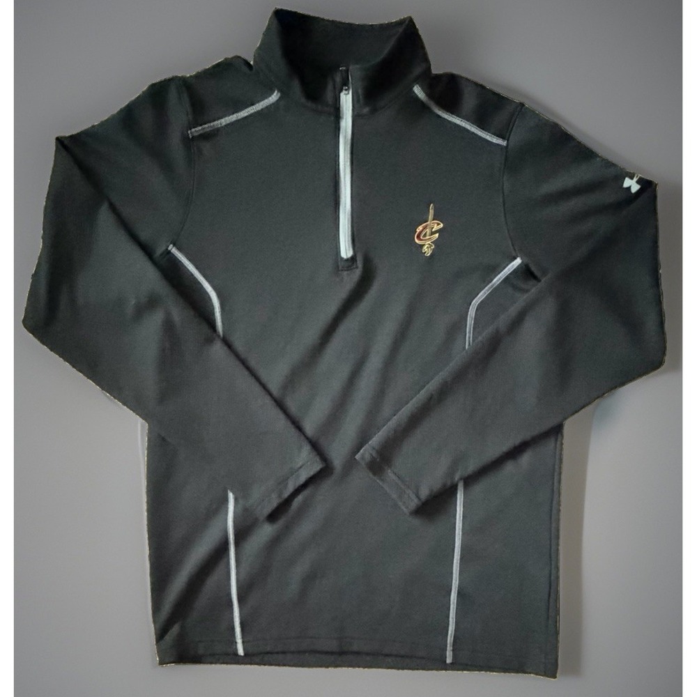 Cleveland Cavaliers Under Armour Long Sleeve 1/4 Zip Shirt NBA Logo Medium JBHS